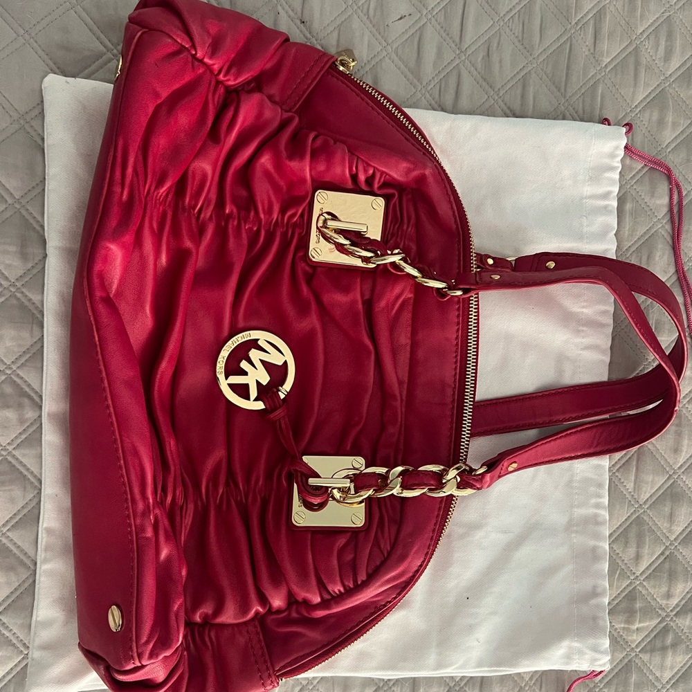 Michael Kors Red Shoulder Bag